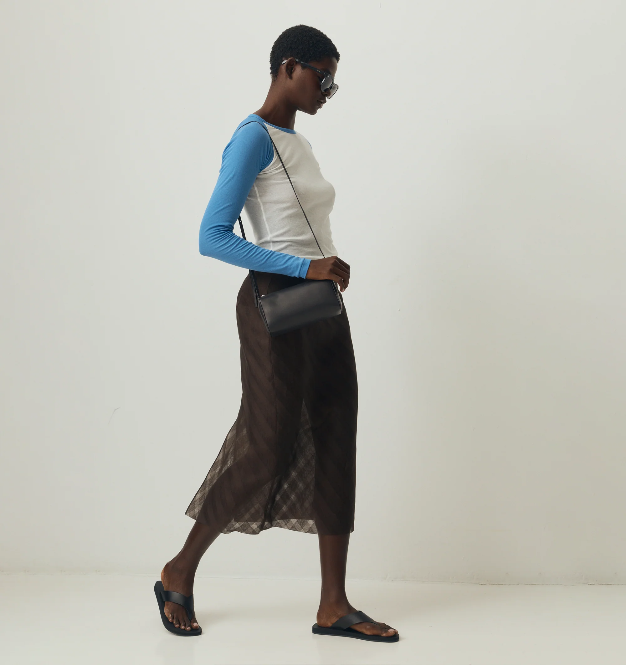 SHEER RIB RAGLAN TOP (WOMENS) - Image 3